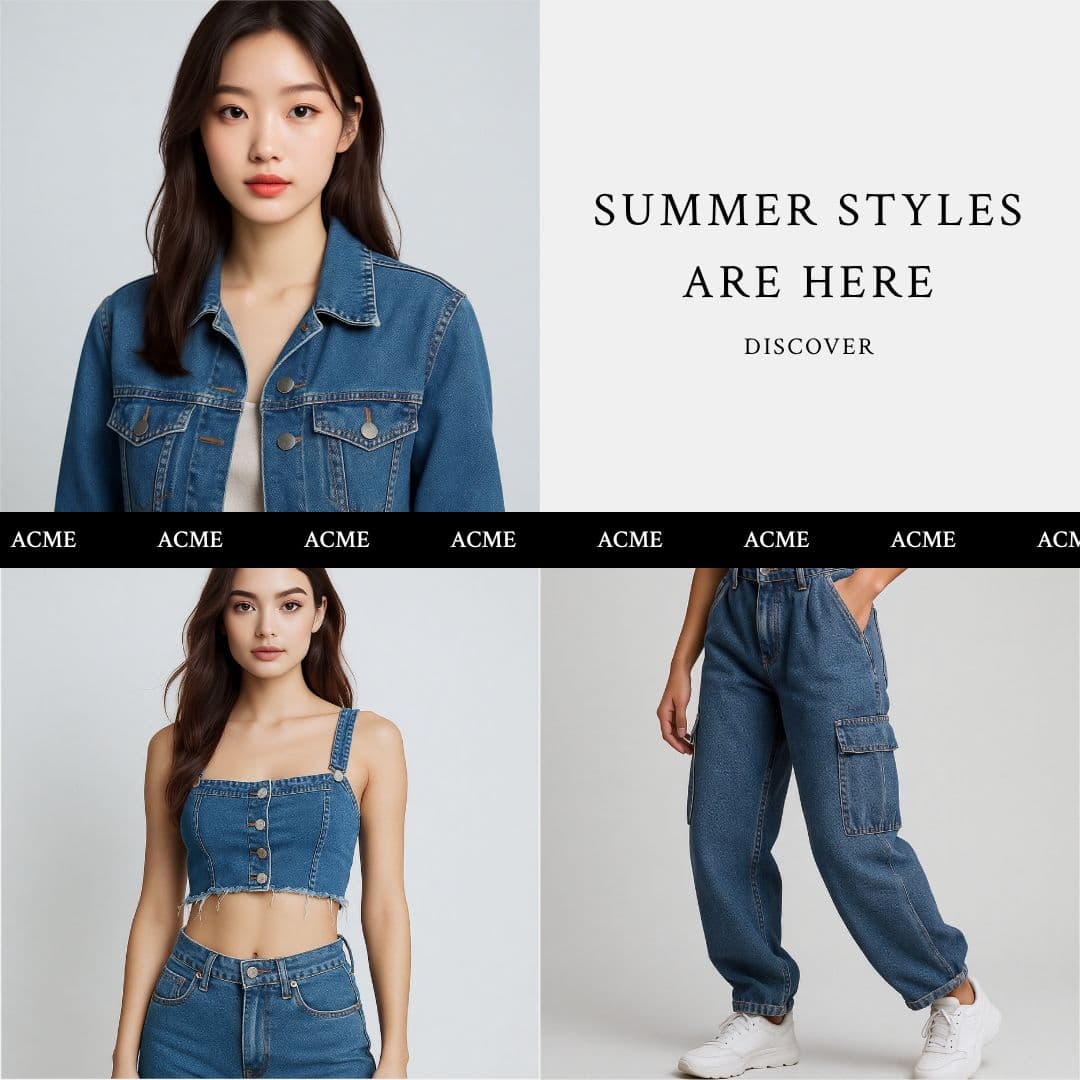 Recreate Denim Fashion Promo Video