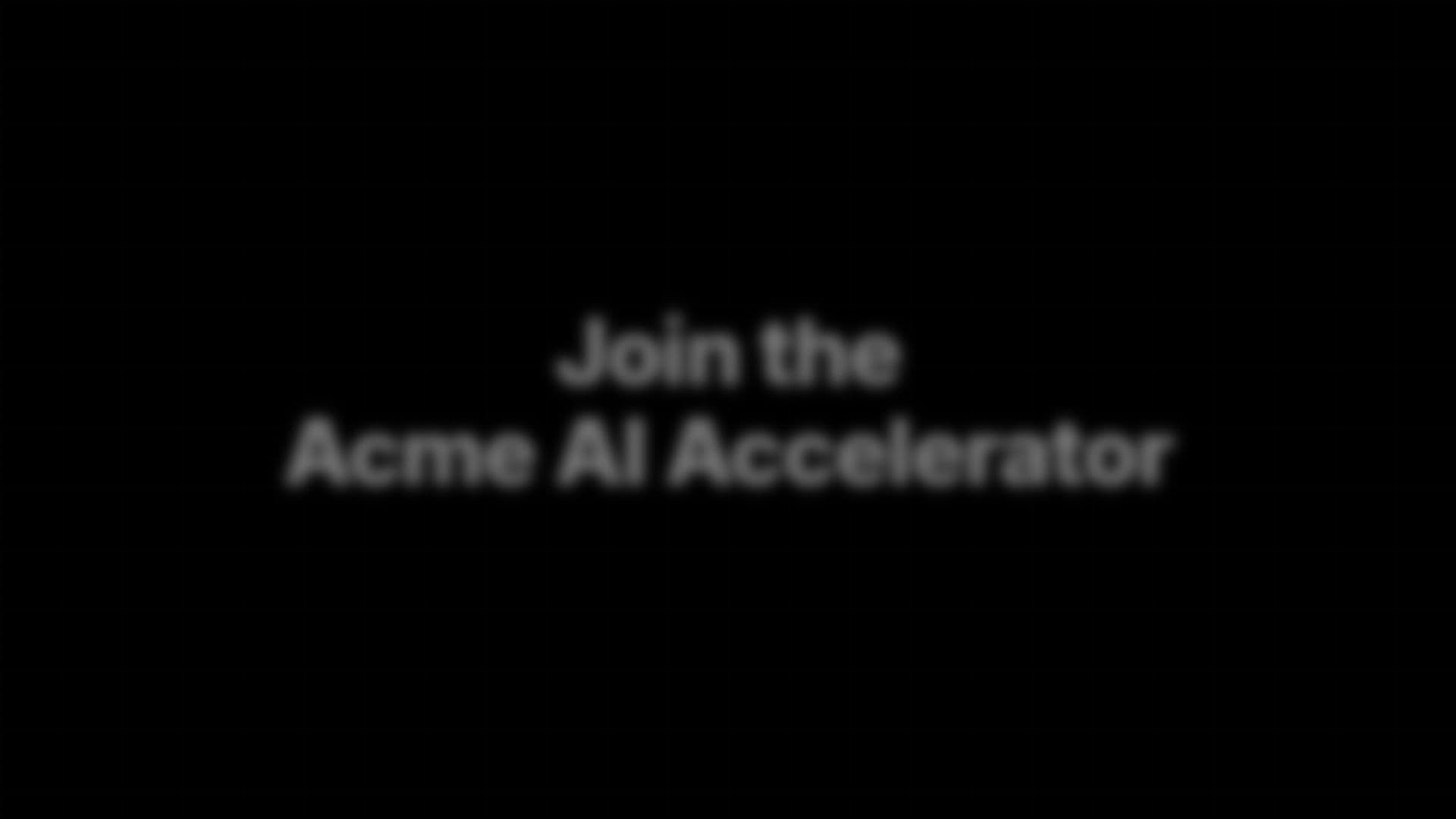 Promotional video for Vercel AI Accelerator