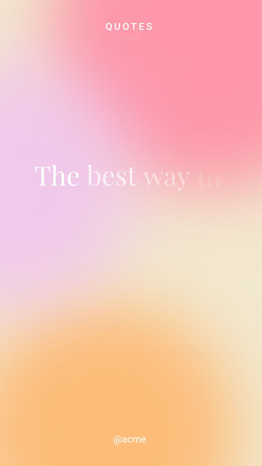Motivational Quote Template