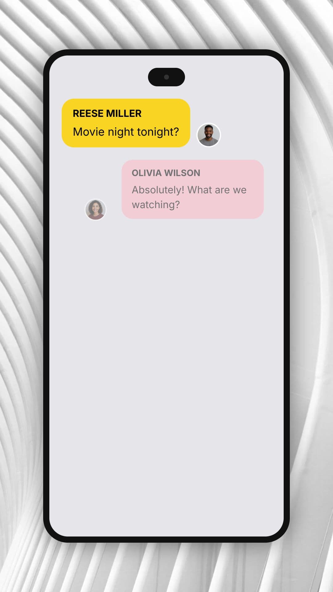Animated Phone Chat Video